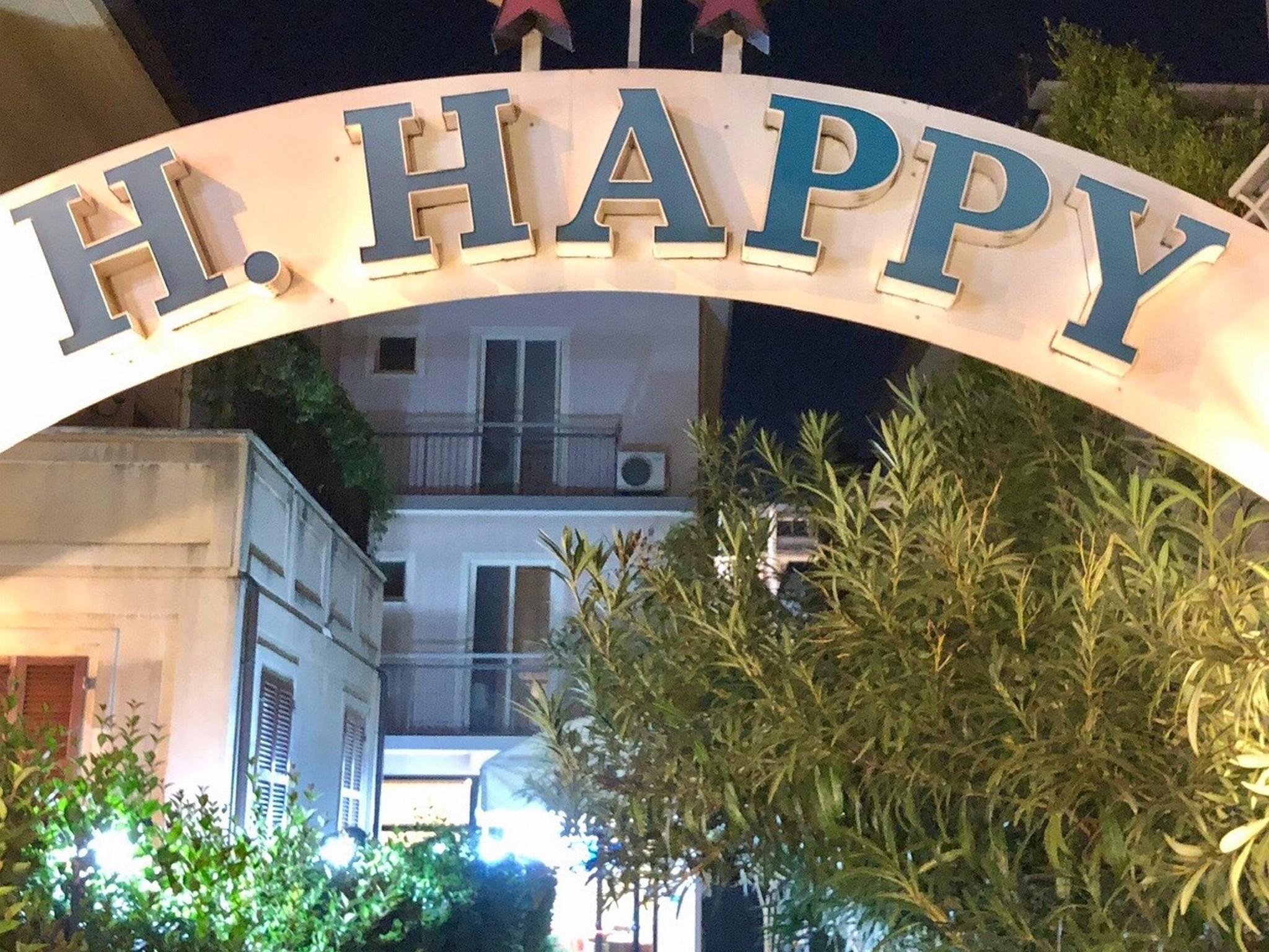 Hotel New Happy Rimini Exteriör bild