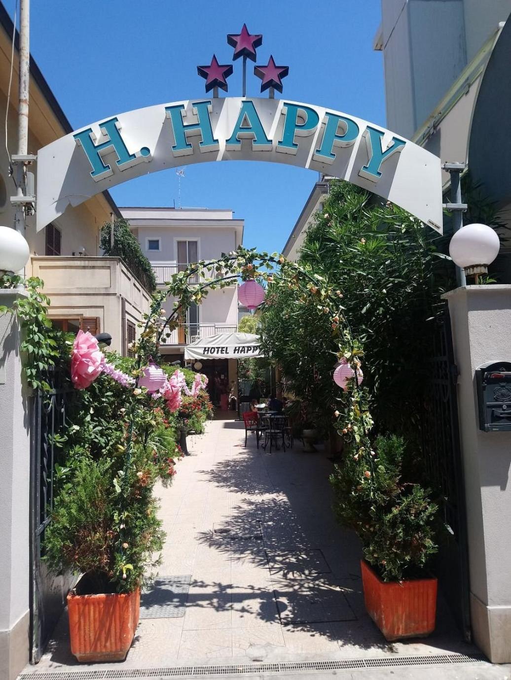 Hotel New Happy Rimini Exteriör bild